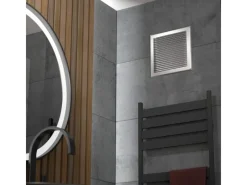 SOTECH Insektenschutz^Aluminium-Lüftungsgitter 125 x 125 mm optik Aufschraubbar mit Insektenschutz