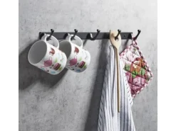 SOTECH Garderoben^Blackline FORTE Hakenleiste 345 mm mit 4 Haken Schwarz Pulverbeschichtet