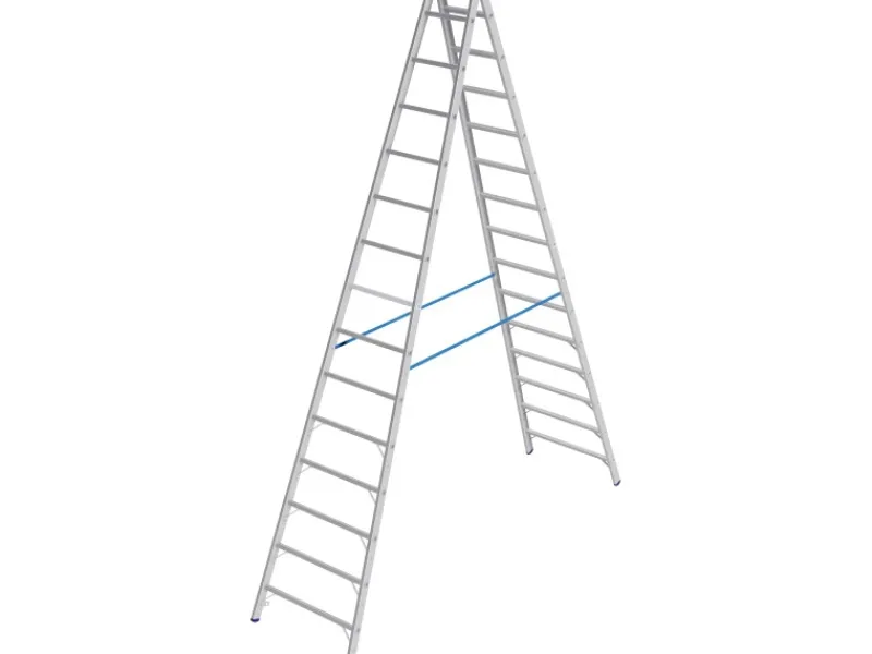 Krause Klapptritte^Stabilo Sprossen-Doppelleiter 2 x 14 Sprossen