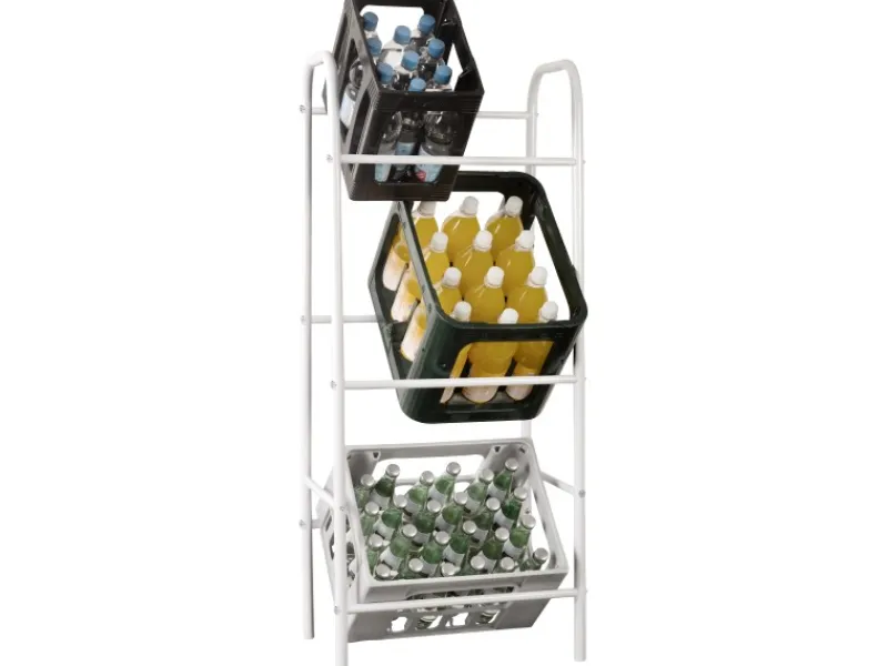 Kellerregale^Stahl-Flaschenkastenständer 115 cm x 49,5 cm x 33 cm