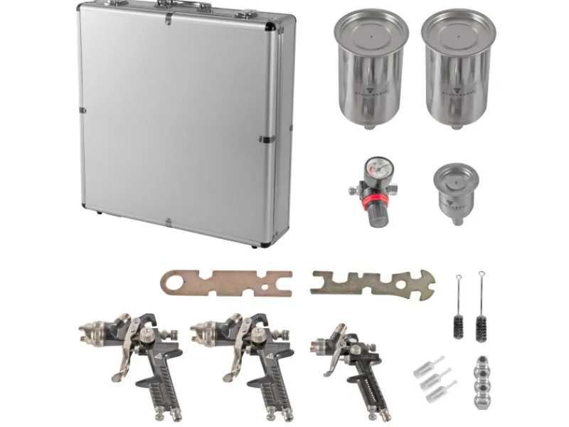 STAHLWERK HVLP Lackierpistolen SGS-1125 ST 21-teilges Set