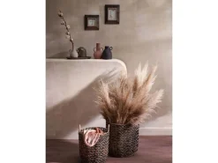 Steingut-Vase Ancient Secrets 13,2 cm x 12,7 cm x 16,5 cm Schwarz