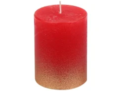 Steinhart Stumpenkerze Karmen Gegossen Ø 6,8 cm x 10 cm Rubin