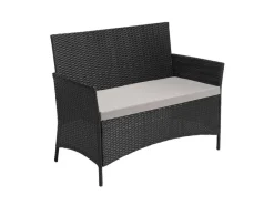 SVITA Kissenbezüge^Brooklyn Polyrattan Sitzgruppe Lounge Gartenmöbel Set