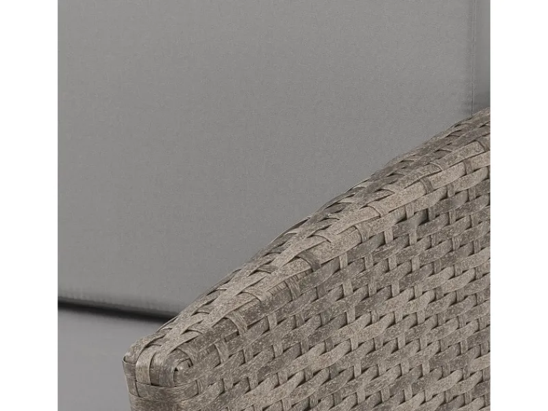 SVITA Sessel|Hocker^Denver Polyrattan Gartenmöbel Set Essgruppe Lounge Esstisch