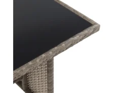 SVITA Sessel|Hocker^Denver Polyrattan Gartenmöbel Set Essgruppe Lounge Esstisch