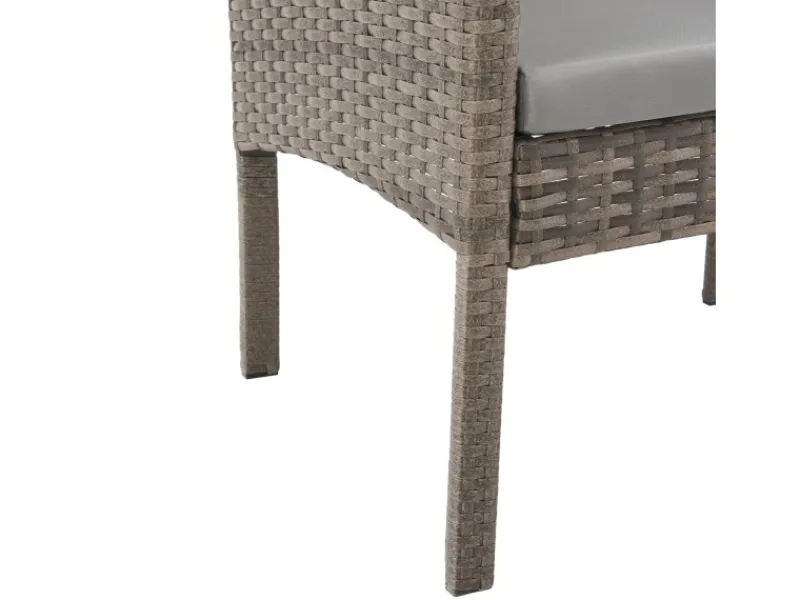 SVITA Sessel|Hocker^Denver Polyrattan Gartenmöbel Set Essgruppe Lounge Esstisch