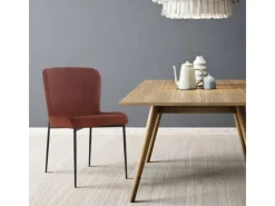 SVITA Stühle^Freddie Esszimmerstuhl 2er Set Cordbezug Polsterstuhl Esszimmer Küchenstuhl Bequem Metallbeine