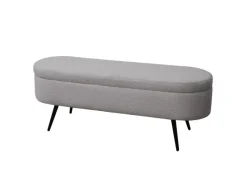 SVITA Sitzbänke^Ivy Sitzbank Teddystoff Ottomane Sitzhocker Mit Stauraum Polsterbank