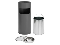 SVITA 30L Standaschenbecher Eimer Aschenbecher Mülleimer Ascher 60x25cm
