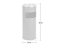 SVITA 30L Standaschenbecher Eimer Aschenbecher Mülleimer Ascher 60x25cm