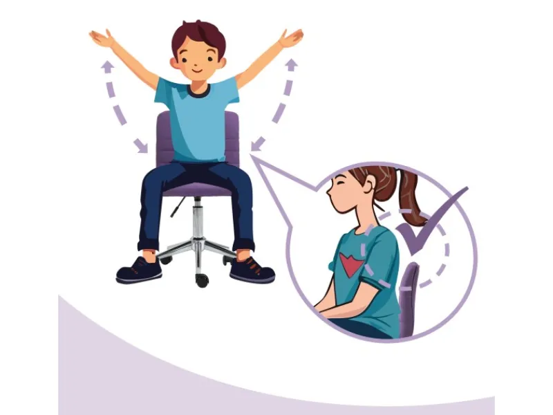 SVITA Stühle^Linus Schreibtischstuhl Kinder Drehstuhl Stoffbezug