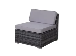SVITA Hocker^Lugano Polyrattan Lounge Gartenmöbel Set Gartenlounge Gartensofa
