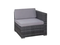 SVITA Hocker^Lugano Polyrattan Lounge Gartenmöbel Set Gartenlounge Gartensofa