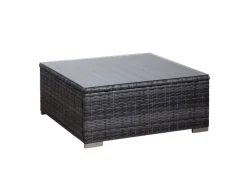 SVITA Hocker^Lugano Polyrattan Lounge Gartenmöbel Set Gartenlounge Gartensofa
