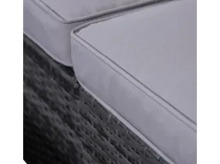 SVITA Hocker^Lugano Polyrattan Lounge Gartenmöbel Set Gartenlounge Gartensofa