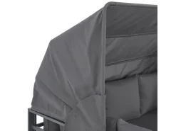 SVITA Sofas^Maui Gartenmöbel-Lounge-Set Mit Dach Outdoor-Sofa Strandkorb-Sonneninsel Stahl