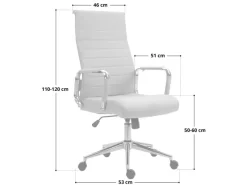 SVITA Office Comfort Bürostuhl Schreibtischstuhl Drehstuhl Hohe Rückenlehne Kunstleder