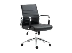 SVITA Office Comfort Bürostuhl Schreibtischstuhl Drehstuhl Niedrige Rückenlehne Kunstleder