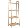 SVITA Aufbewahrung|Holzregale^Raja Bücherregal Bambusregal Aufbewahrungsregal 4 Ebenen Wohnzimmer Flur Natur