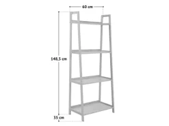 SVITA Aufbewahrung|Holzregale^Raja Bücherregal Bambusregal Aufbewahrungsregal 4 Ebenen Wohnzimmer Flur Natur