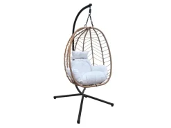 SVITA Kissen^Shelly Hängesessel Mit Gestell Hängestuhl Hängesitz Hängekorb