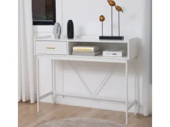 SVITA Sideboards|Regal Weiß^Valeo Konsolentisch Schmal Mit Ablage Standregal Flurtisch Mit Schublade Weiß