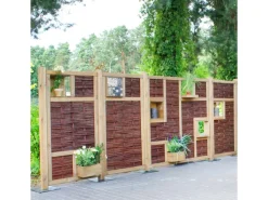 Tetzner und Jentzsch T & J Weidengeflechtzaun Labo-3D geschlossen 94 x 180 cm