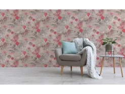 Tadessi Tapete Vintage M1 No 3094 Vliestapete Rosa Vintagetapete Retro Natur Asiatisch