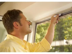 Tesa Insektenschutz^Fliegengitter Tür mit Klettband Comfort 220 cm x 120 cm