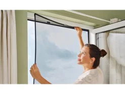 Tesa Insektenschutz^® Insect Stop Insektenschutz Anklipsrahmen für Fenster 1,00 m x 1,20 m