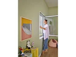 Tesa Insektenschutz^® Insect Stop Insektenschutz Anklipsrahmen für Fenster 1,00 m x 1,20 m