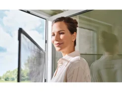 Tesa Insektenschutz^® Insect Stop Insektenschutz Anklipsrahmen für Fenster 1,00 m x 1,20 m