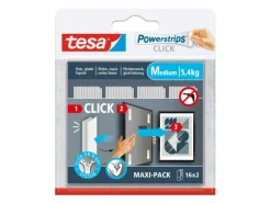 Tesa Tapezierzubehör^Powerstrips Click-Medium 16 Stück