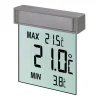 TFA Klebefolien^Digitales Fenster-Thermometer Vision Grau