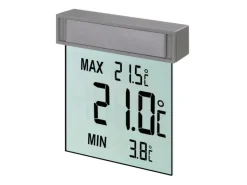 TFA Klebefolien^Digitales Fenster-Thermometer Vision Grau