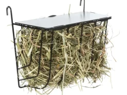 Trixie Heuraufe zum Einhängen mit Deckel Metall 20 × 18 × 12 cm Schwarz