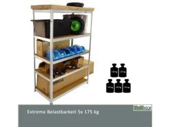 TRUTZHOLM 2er Set XXL Schwerlastregal 180x120x60 cm 875 kg Traglast Werkstattregal