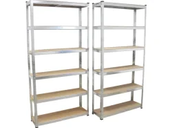 TRUTZHOLM Schwerlastregal^2x Schwerlastregal 200x100x30cm Traglast 900kg mit Regalverbinder