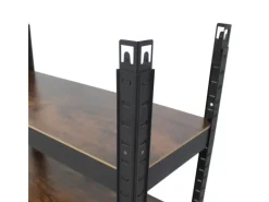 TRUTZHOLM Büroregale^2x Wohnzimmerregal 150x75x30 cm Dunkel Traglast je 650 kg