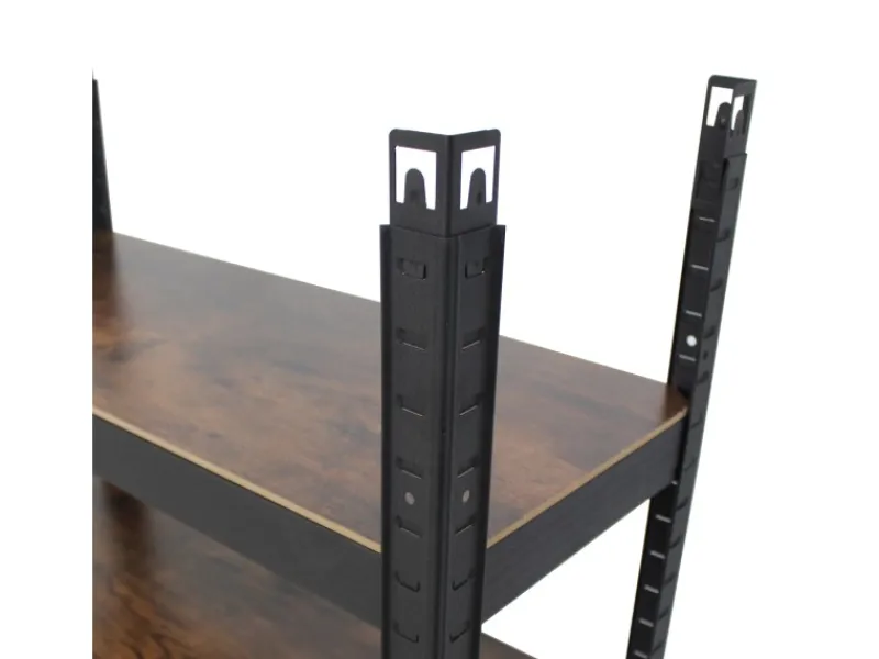 TRUTZHOLM Büroregale^2x Wohnzimmerregal 150x75x30 cm Dunkel Traglast je 650 kg