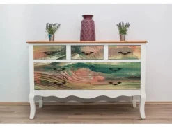 Klebefolien^Tulup Möbelfolie Lackierte Platte Klebefolie Möbel 100x50 cm Folie für Möbel Mehrfarbig Möbelfolie Klebefolie für Möbel