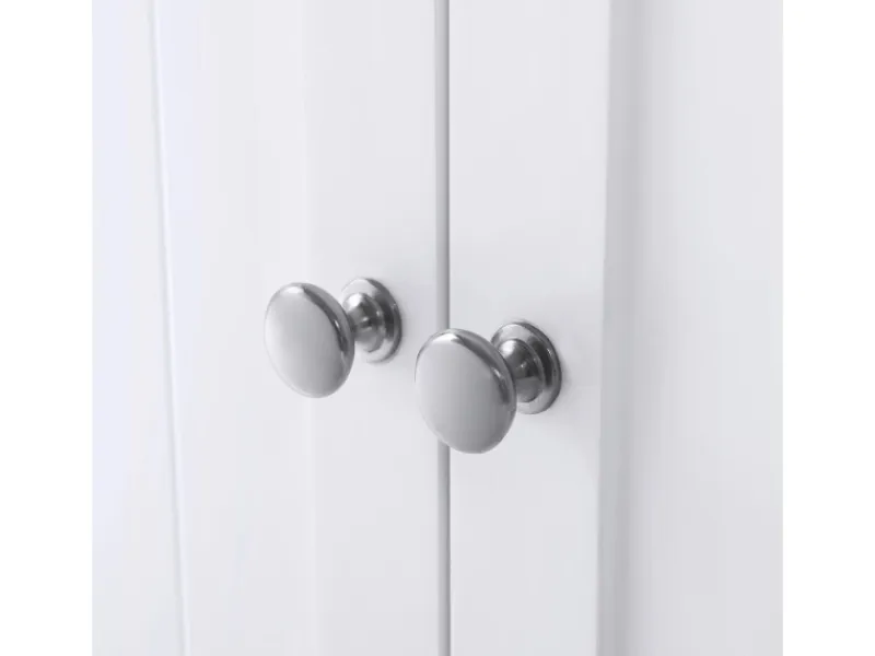 Vasagle Badezimmerschrank mit 2 Türen 30 cm x 60 cm x 80 cm Weiß