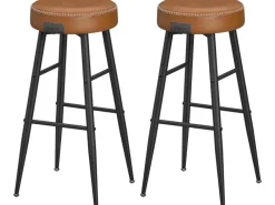 Vasagle Barhocker 2er-Set Braun
