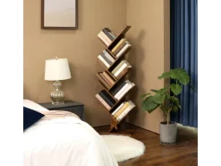 Bücherregale^Vasagle Bücherregal Baum-Form 25 cm x 50 cm x 141,5 cm Braun