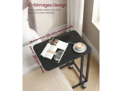 Tische|Sofas^Vasagle Beistelltisch 35 cm x 50 cm x 60 cm Schwarz