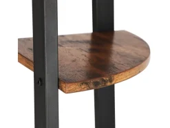 Eckregale^Vasagle Eckregal 4 Ebenen 34 cm x 34 cm x 125 cm Braun-Schwarz