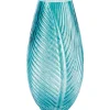 Vasen^Vase Glam Forest Ø 12,5 cm x 19,5 cm Türkis