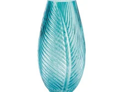 Vasen^Vase Glam Forest Ø 12,5 cm x 19,5 cm Türkis