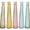 Ostern|Vasen^Vase Glas 5-fach sortiert Ø 7 cm x 32 cm Farbauswahl
